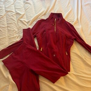 Magenta smoke lululemon set